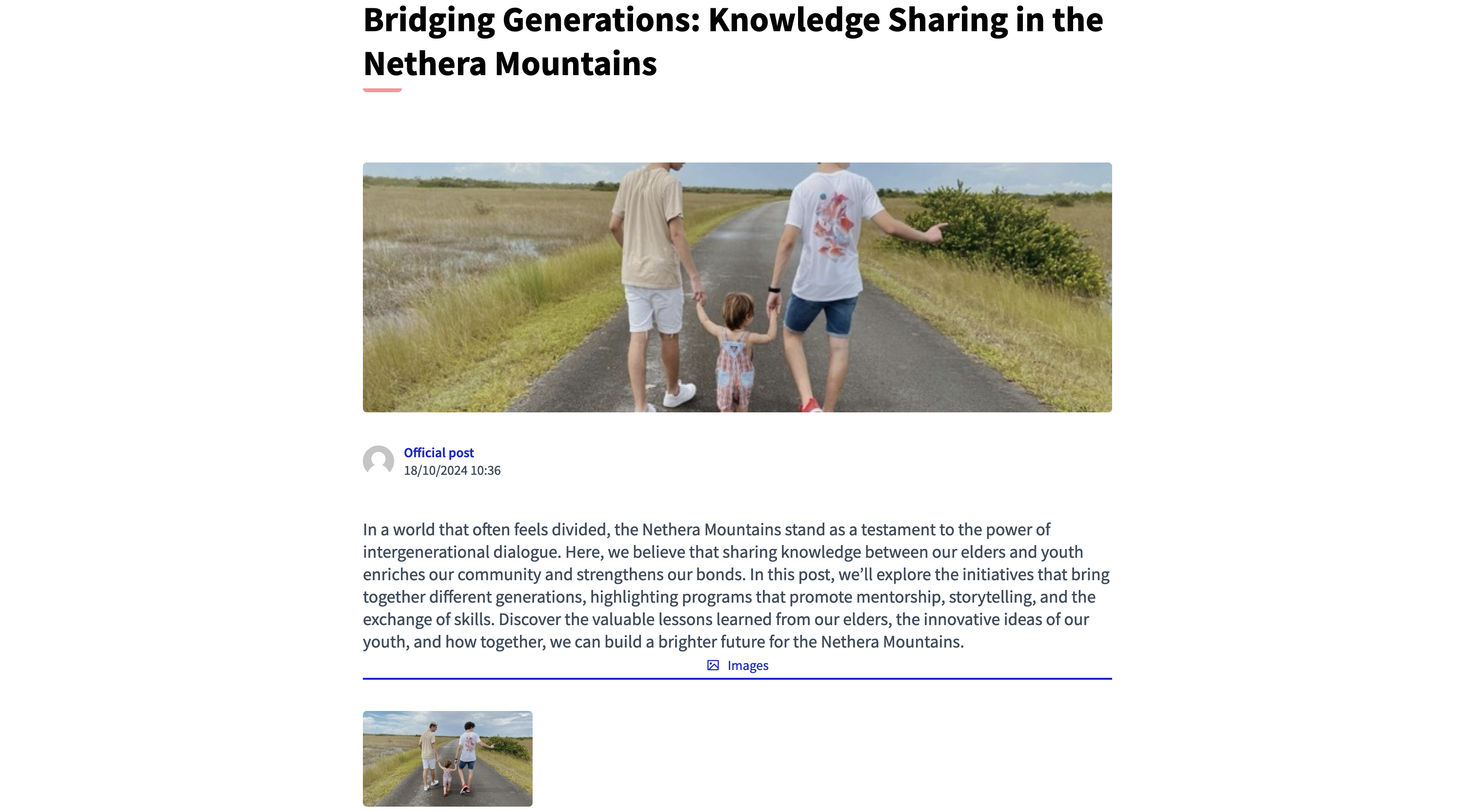 Example of a blog post