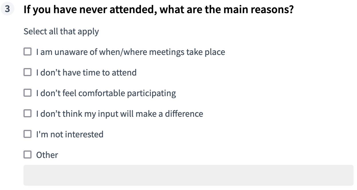 Tipo de opción múltiple - frontend