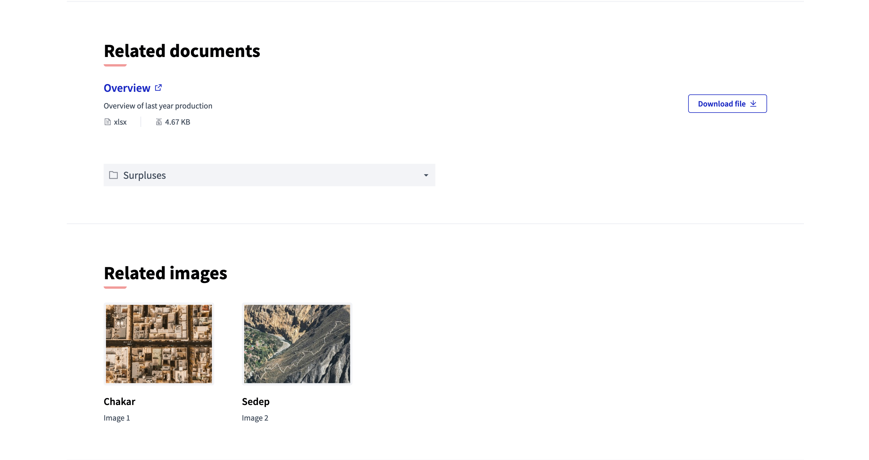 Ver los archivos adjuntos en la interfaz pública