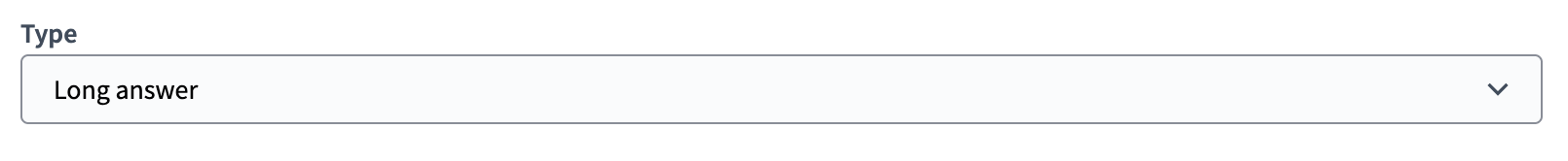 Type de réponse longue - backend
