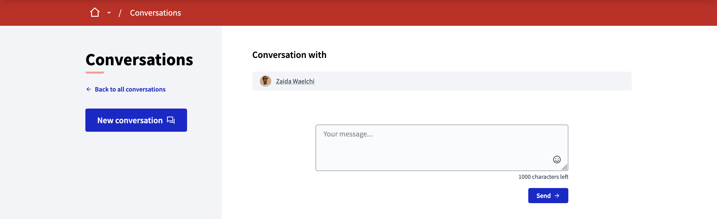 Formulaire de conversation